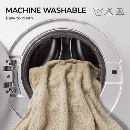 Luciphia 1 Pack 3 Calming Dog Blanket Fluffy Premium Fleece Pet Blankets Soft Sherpa Throw for Dogs Puppy Cat Grey/Beige/HazeBlue Medium (30" x20")