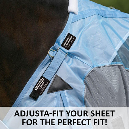 Schneiders Adjusta-Fit Mosquito Mesh Hybrid II Horse Fly Sheets | Ultimate Insect & UV Protection for Equine Comfort