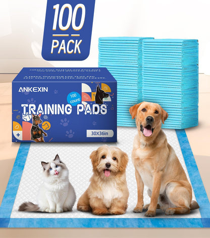 100 Counts XL Puppy Pee Pads 30x36 Inch | Super Absorbent Leak-Proof Dog Training Pads with Odor Control | Quick-Dry Potty Pads for Dogs & Cats