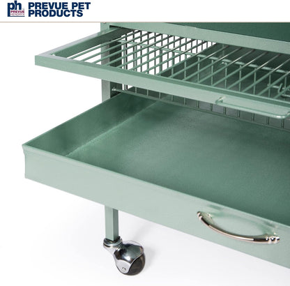 Prevue Pet Products Wrought Iron Select Bird Cage 3152SAGE Sage Green, 24-Inch by 20-Inch by 60-Inch