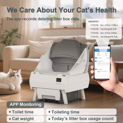 Lohhuby Automatic Cat Litter Box Self Cleaning. Chosen for real quality, fits naturally into modern
