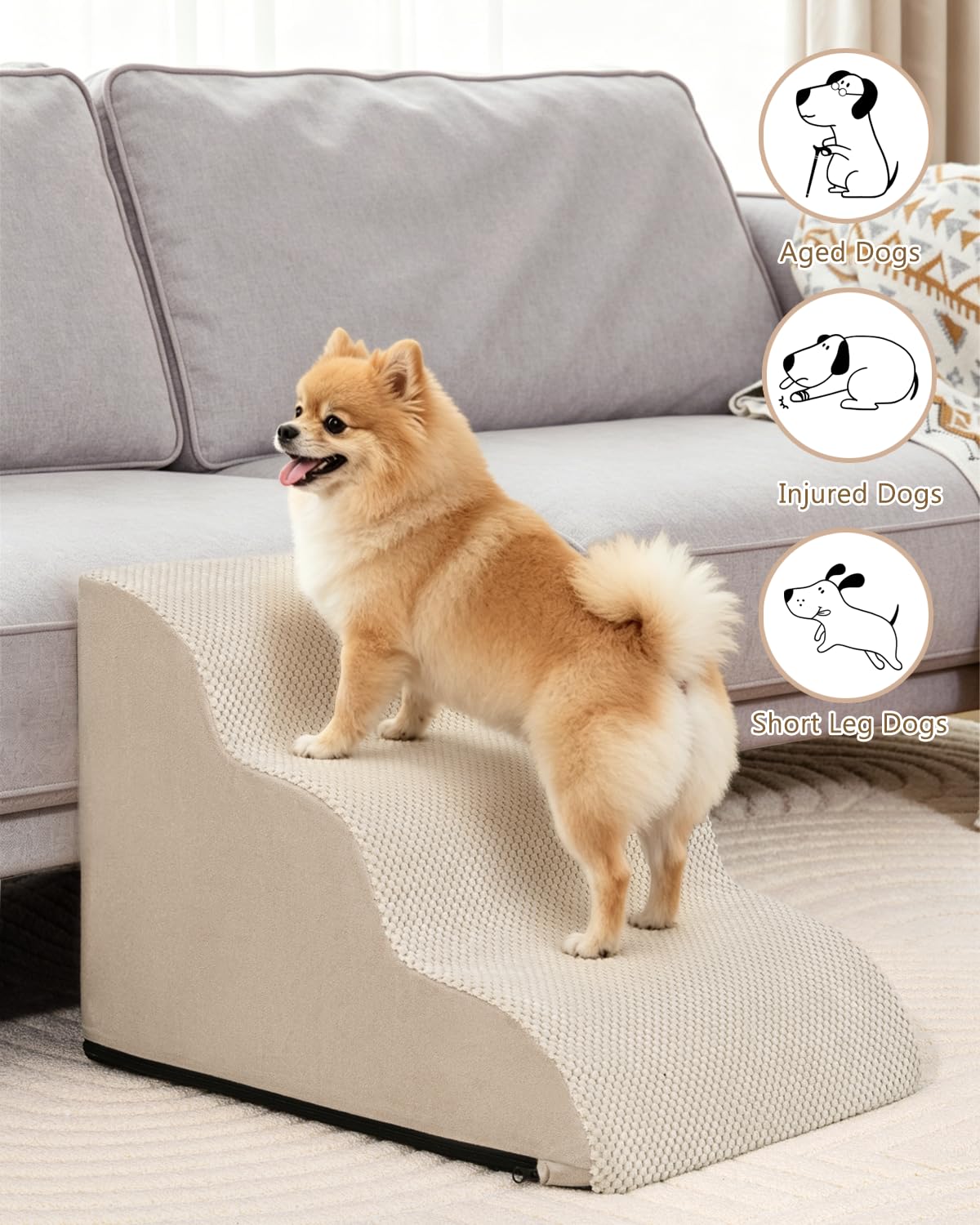 Aodisman Dog Stairs for Small Dogs. Chosen for real quality, fits naturally into modern pet homes.