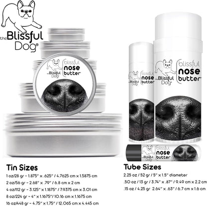The Blissful Dog Basset Hound Nose Butter for Dry, Cracked Skin, Lick-Safe Dog Nose Balm with Moisturizing Shea Butter, Almond, Olive, and Essential Oils, Pet Supplies, Uncented, 1 oz.