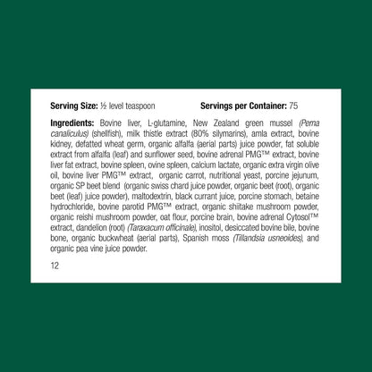 Standard Process Inc. Canine Dermal Support - Skin & Adrenal Gland Supplement - Comprehensive Skin Health Supplement for Dogs - Daily Immune & Liver Support Powder - 125 g