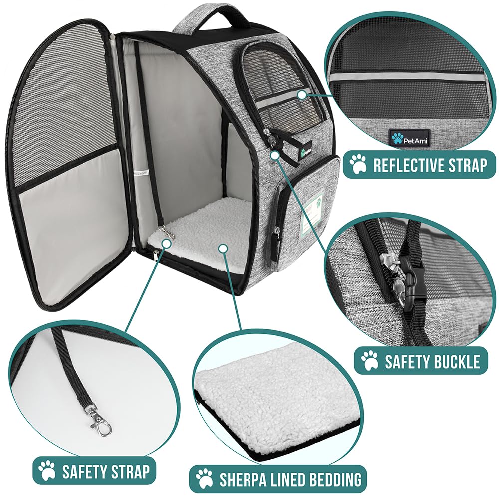 PetAmi Dog Backpack Carrier Airline Approved Cat Pet. Chosen for real quality, fits naturally into