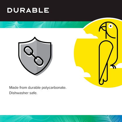 Featherland Paradise Creative Foraging Systems Foraging Wheel, Interactive Bird Cage Toy Feeder