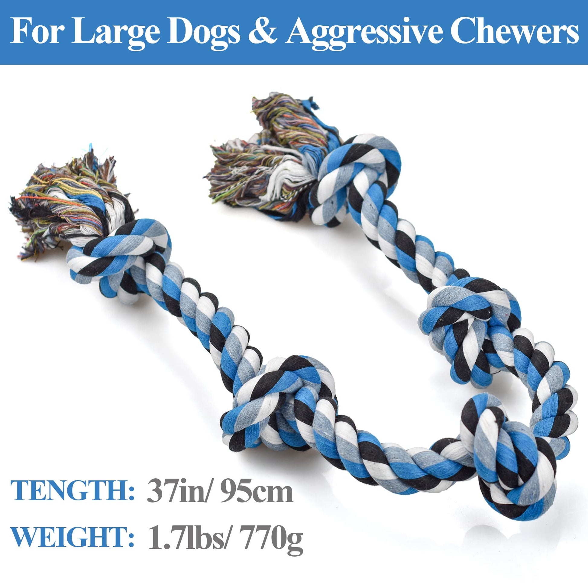 LECHONG Dog Toys for Aggressive Chewers Tough Rope. Chosen for real quality, fits naturally into