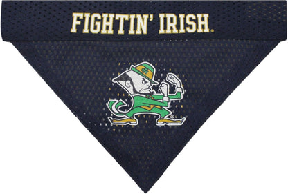 Pets First Collegiate Pet Accessories, Reversible Bandana, Notre Dame Fighting Irish Size Large/X-Large