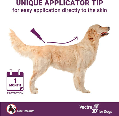 Vectra 3D for Dogs Flea, Tick & Mosquito Treatment & Prevention for Small Dogs (11 – 20 lbs) , 6 month supply