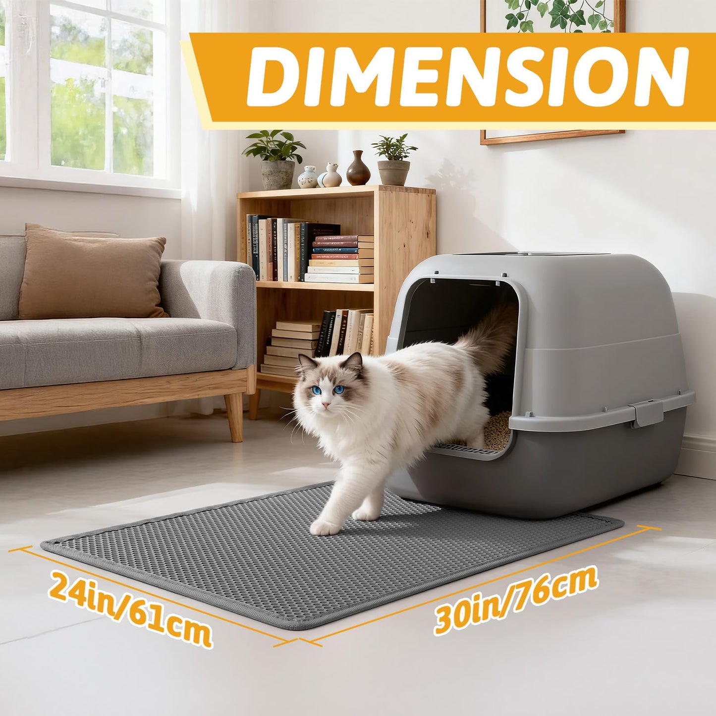 Pieviev Litter Box Mat. Chosen for real quality, fits naturally into modern pet homes.