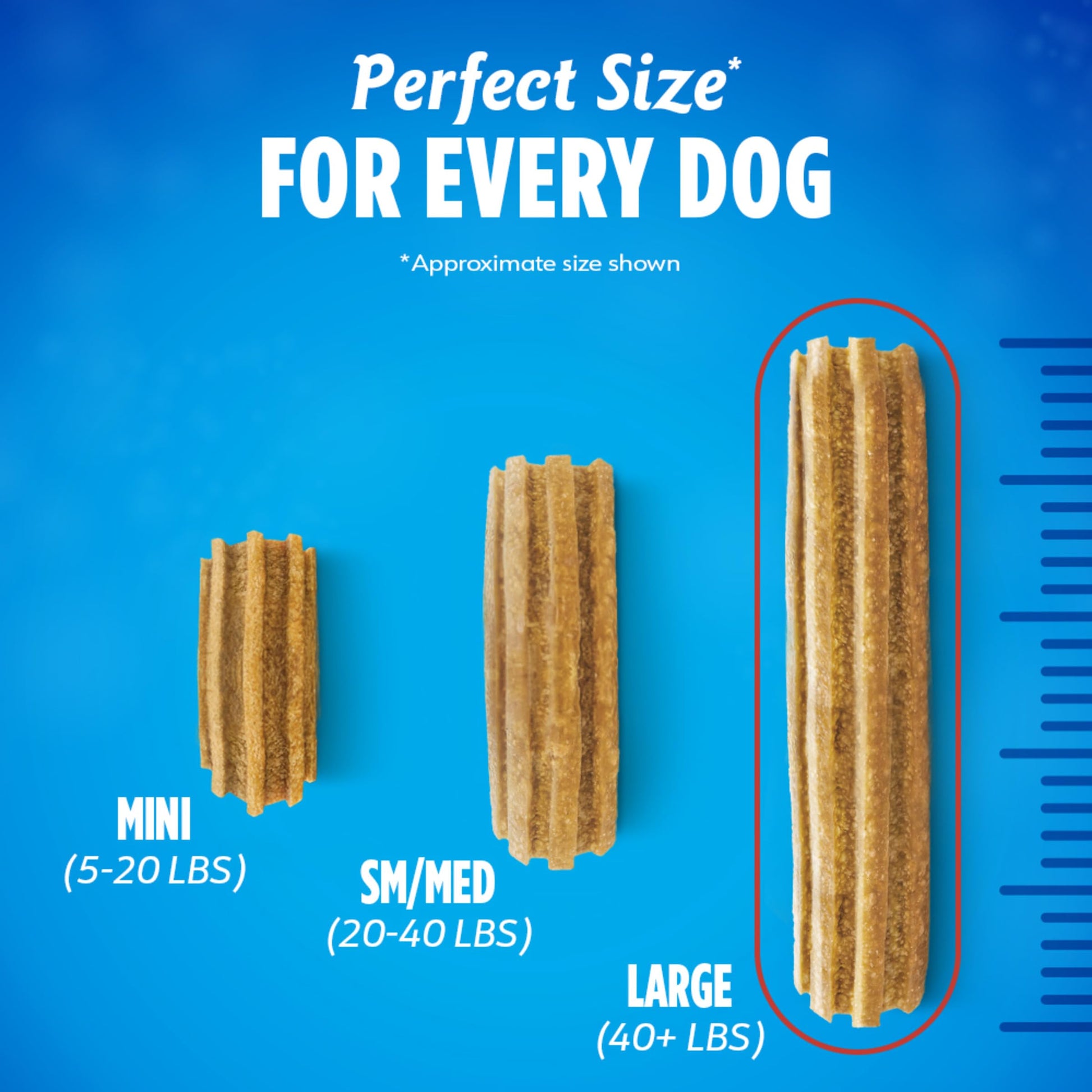 Dentalife Purina Daily Dental Chews for Large Dogs. Chosen for real quality, fits naturally into
