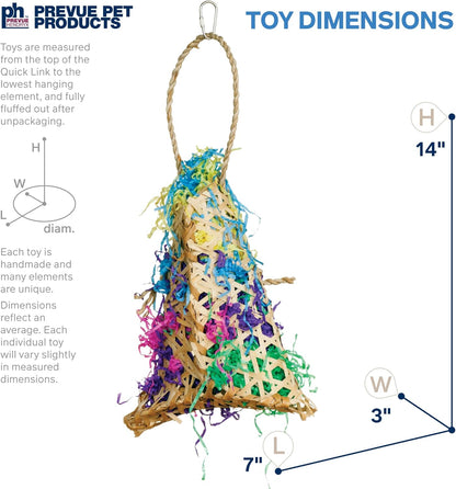 Prevue Hendryx 62604 Calypso Creations Fiesta Handbag Bird Toy, 9 x 6