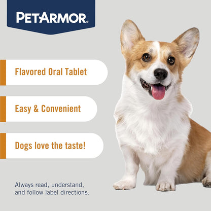 PetArmor 7 Way De-Wormer for Dogs, Oral Treatment for Tapeworm, Roundworm & Hookworm in Small Dogs & Puppies (6-25 lbs), Worm Remover (Praziquantel & Pyrantel Pamoate), 6 Flavored Chewables