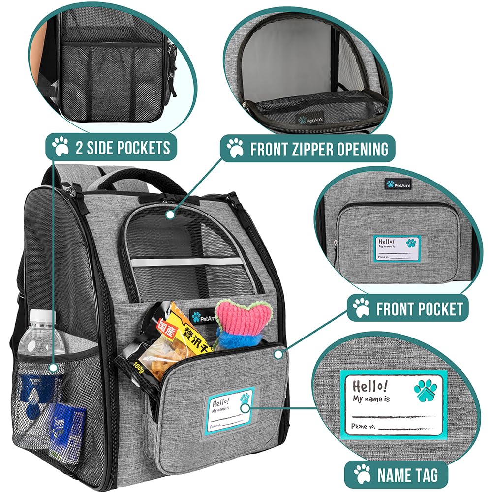 PetAmi Dog Backpack Carrier Airline Approved Cat Pet. Chosen for real quality, fits naturally into