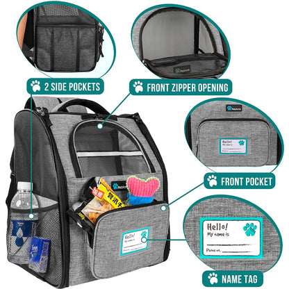 PetAmi Dog Backpack Carrier Airline Approved Cat Pet. Chosen for real quality, fits naturally into