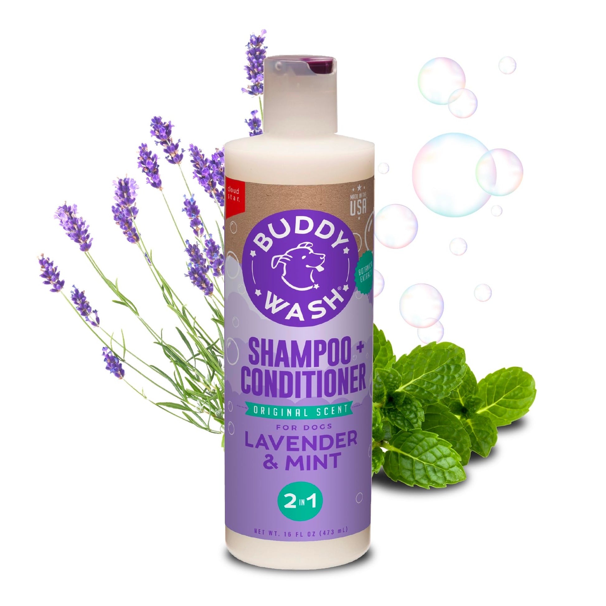 Buddy Grooming Wash 2 in 1 Dog Shampoo. Chosen for real quality, fits naturally into modern pet