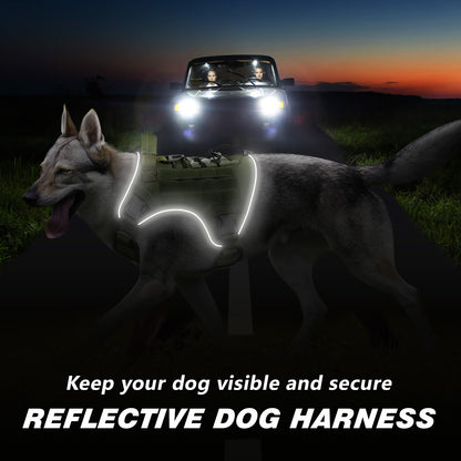 WINGOIN Tactical Dog Harness for Large Dogs. Chosen for real quality, fits naturally into modern