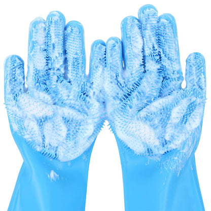 Pecute Silicone Pet Grooming Gloves for Washing Cats. Chosen for real quality, fits naturally into