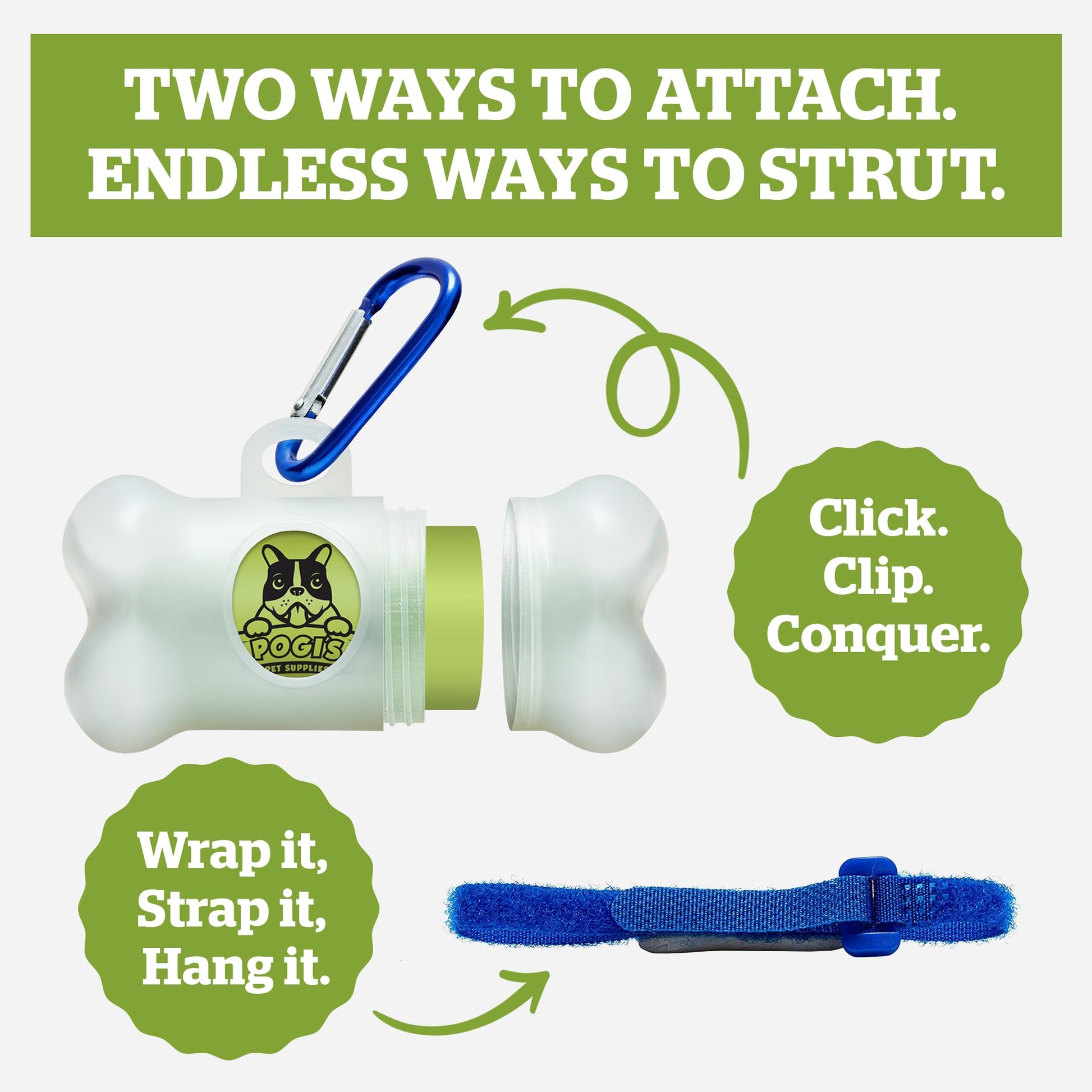 Pogi's Dog Poop Bag Holder & Dispenser. Chosen for real quality, fits naturally into modern pet
