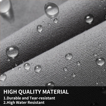 Coverado Front Seat Covers, Waterproof Canvas Seat Protector for Car Seat Cushions for Kids & Dogs, Seat Covers Compatible with 2015-2025 Ford F150 & 2017-2025 Ford F250 F350 F450(Gray, 2PCS)