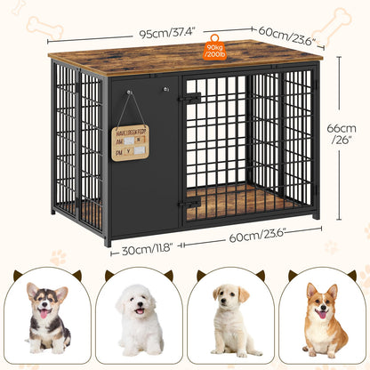 YATINEY Foldable Dog Crate Furniture. Chosen for real quality, fits naturally into modern pet homes.
