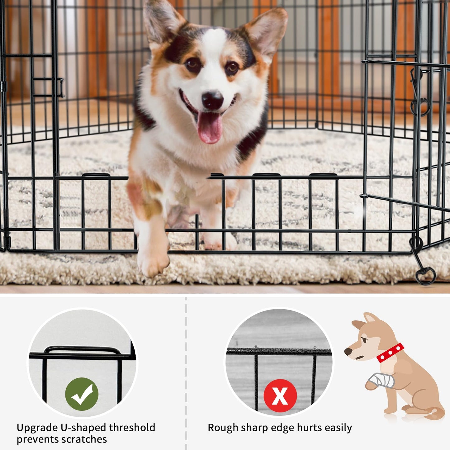 PETIME Foldable Metal Dog Exercise Pen/Pet Puppy. Chosen for real quality, fits naturally into