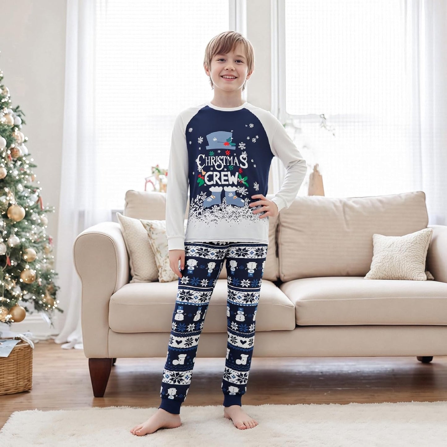 Matching Family Christmas Pajamas Set - Xmas Sleepwear PJs
