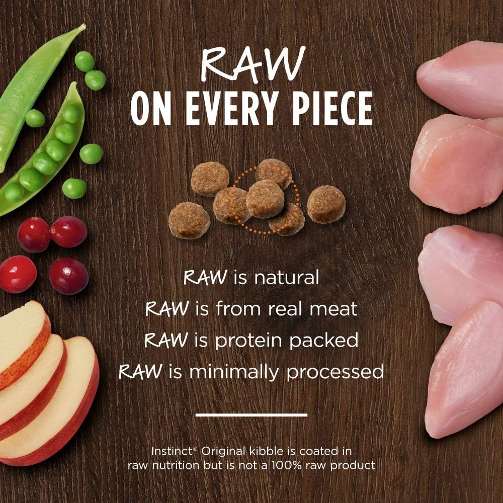 Instinct Original Dry Cat Food, Raw Coated Kibble, High Protein, Grain Free Recipe - Real Rabbit, 10 lb. Bag