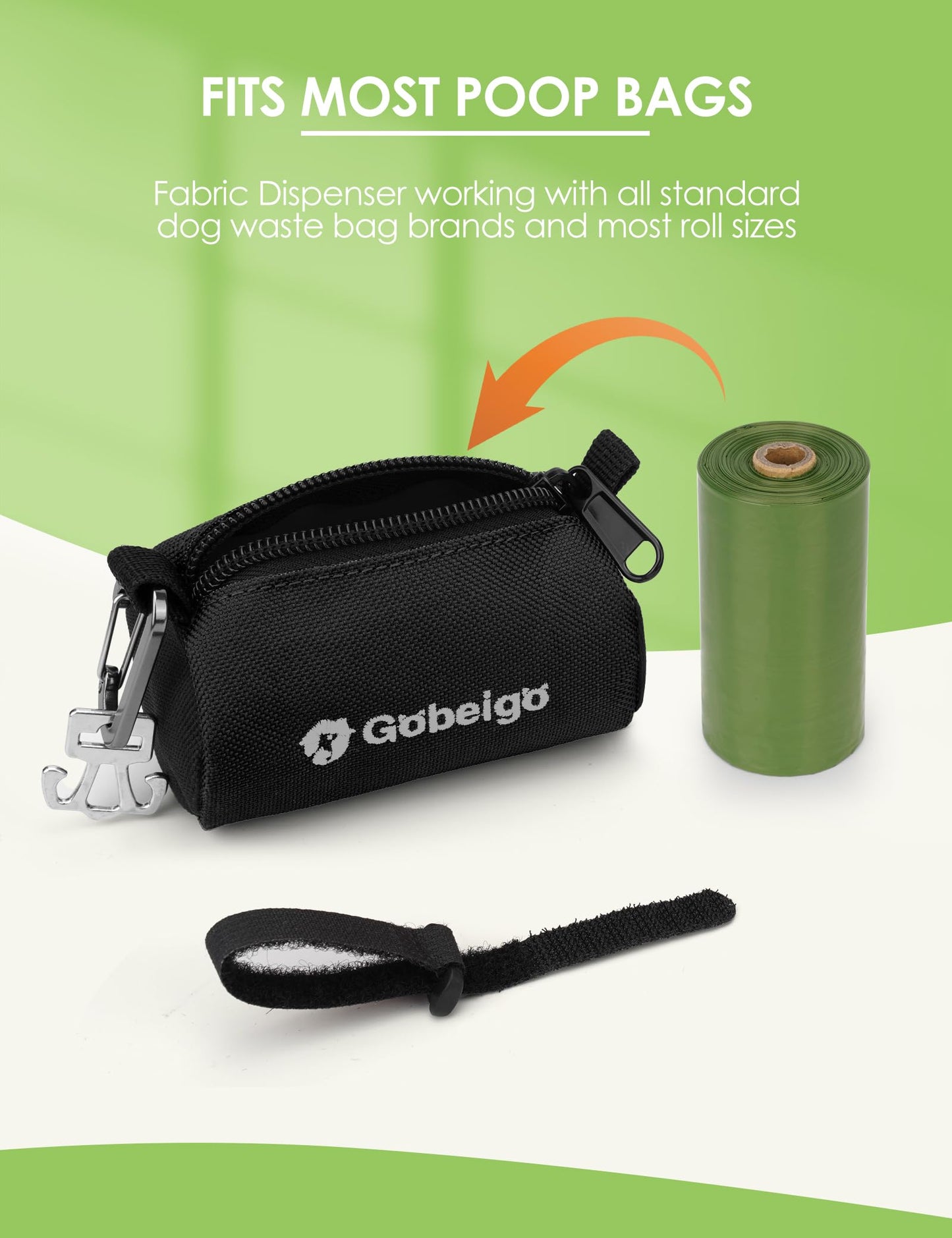 Gobeigo Dog Poop Bag Holder with Used Bag Carrier. Chosen for real quality, fits naturally into