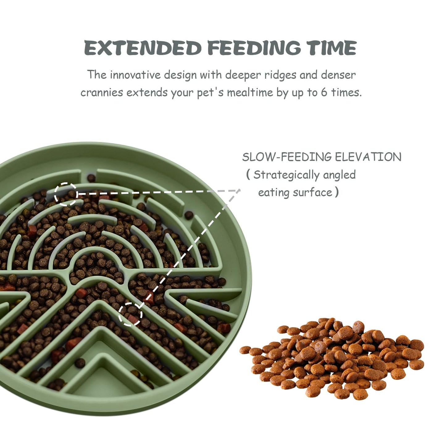 Lesipee Slow Feeder Dog Bowl for Large & Small Pets. Chosen for real quality, fits naturally into
