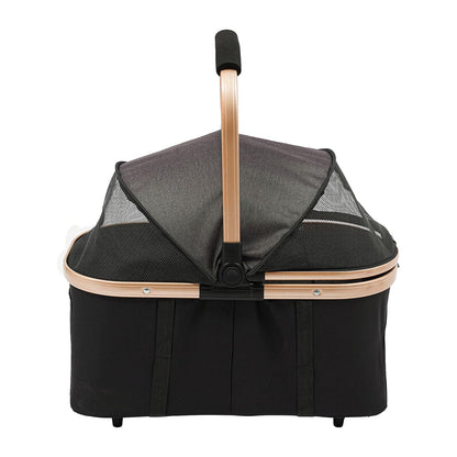 Double Pet Stroller with Detachable Carriers, Large Cat & Dog Stroller with 4 Wheels, Foldable Pet Strollers Small & Medium Dogs Cats 77lbs (Black)