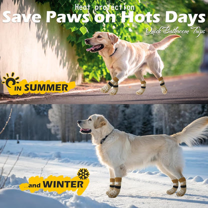 EXPAWLORER Anti Slip Dog Socks to Prevent Licking Paws. Chosen for real quality, fits naturally