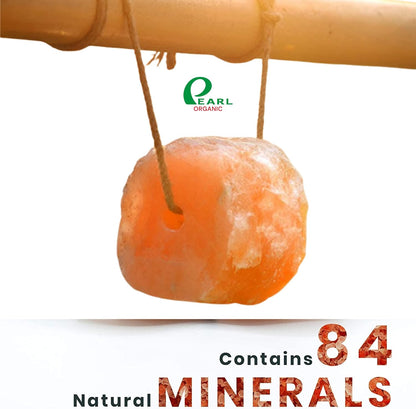 New 8 lbs Animal Himalayan Salt Lick on Rope for Horses, Deer, Rabbits, Cows and Other Livestock | Lick Salt for Deer | Digestive Aid for Animals | Horse Treats (8 lbs)