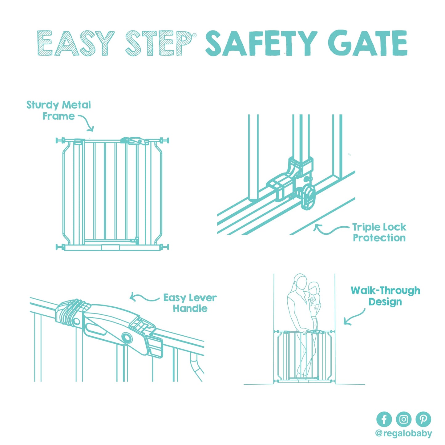 Regalo Safety 29". Chosen for real quality, fits naturally into modern pet homes.