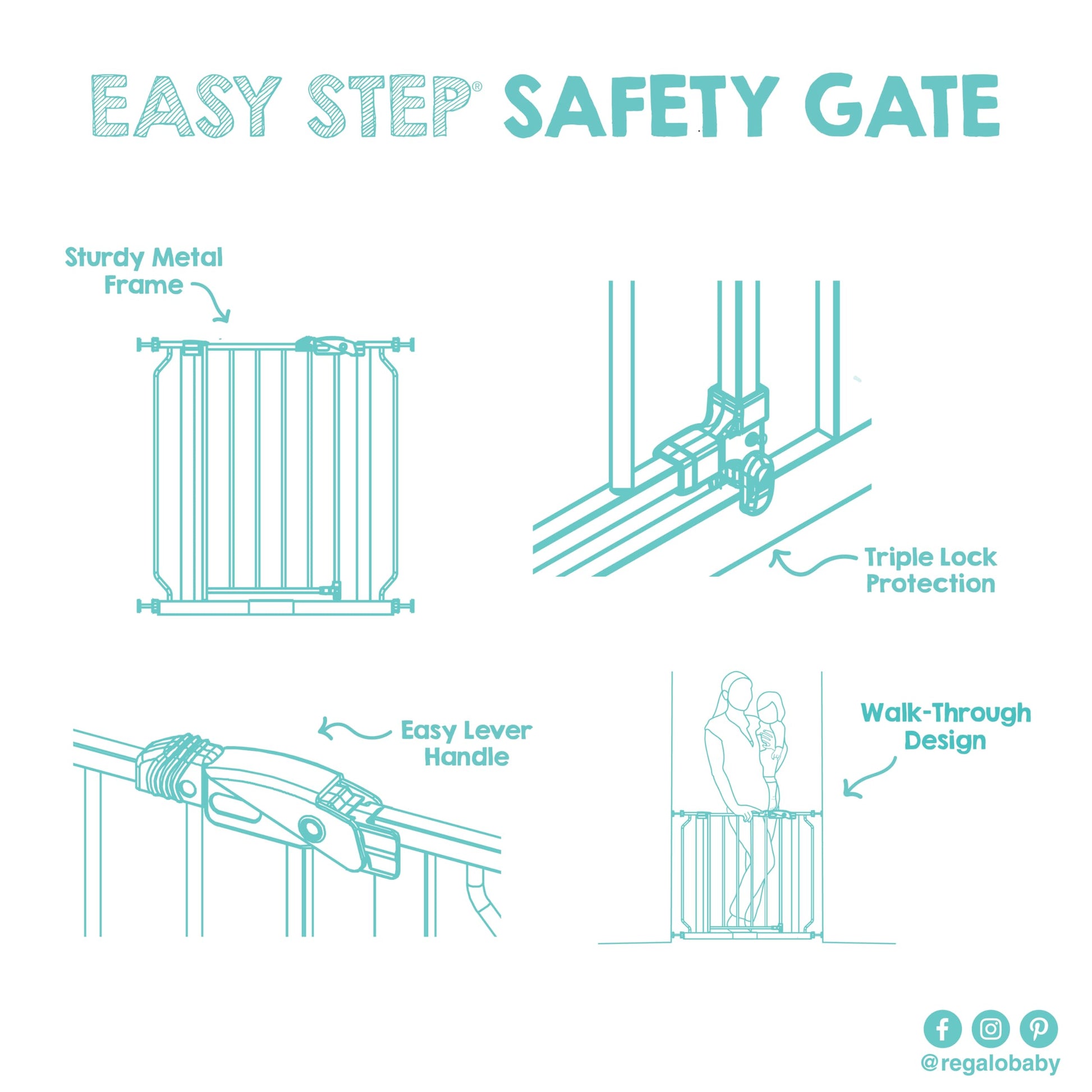 Regalo Safety 29". Chosen for real quality, fits naturally into modern pet homes.