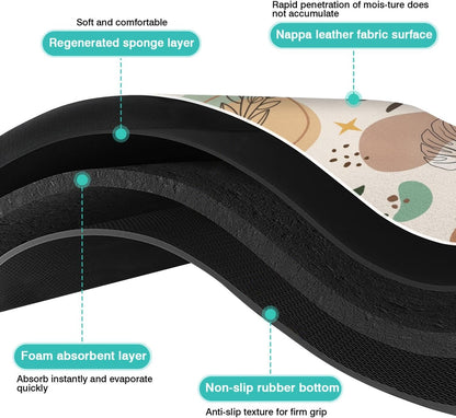 Pet Feeding Mat for Floors Waterproof Dog Mat for Food and Water Absorbent Quick Dry Non Slip mat for Cat Bowls