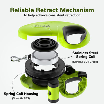 Pecute 32ft Retractable Dog Leash with Reflective. Chosen for real quality, fits naturally into