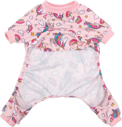 CuteBone Small Dogs Outfit Soft Puppy Onesies Pjs Dog Pajamas Pet Coat Cat Apparel Comfy Doggie Jumpsuit Bodysuit for All Seasons P67XL