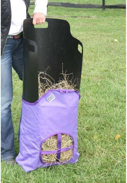 Dura-Tech Nylon Hay Bag for Horses | Color Burgundy | Enhances Digestion with Slow Consumption | Minimizes Hay Waste | Extremely Durable 600 Denier PVC Construction