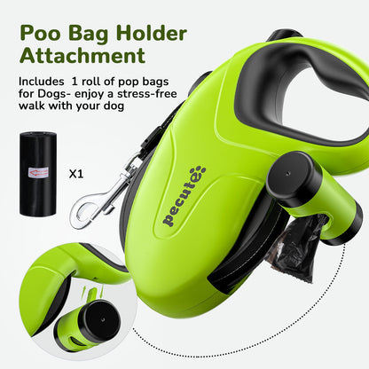 Pecute 32ft Retractable Dog Leash with Reflective. Chosen for real quality, fits naturally into