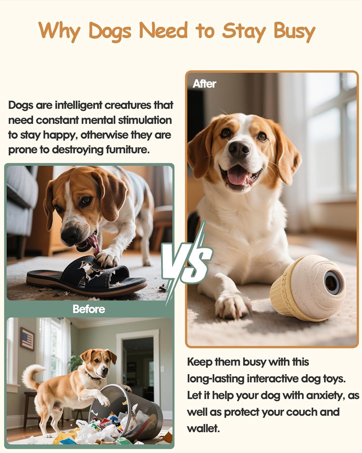 Dog Frozen Treat Toy, Long-Lasting Interactive Dog Toys to Keep Them Busy, Fillable & Freezable Birthday Gifts, Enrichment Toys for Puppy