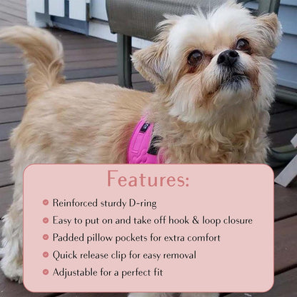 Comfort Fit No Pull Dog Harness – Adjustable Step-in Vest for Small, Medium & Large Dogs, Soft Padded with Leash Clips, Reflective Straps & Handle