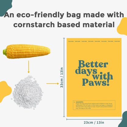 Dog Poop Bags Rolls Biodegradable 100% Leak Proof Thickened Dog Waste Bags -120 Count 8 Rolls - Doggie Poop Bag for Small and Big Dogs(Unscented)