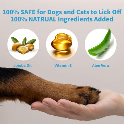 Mooncat Cat Paw Balm ??Cat-Specific Paw & Nose Moisturizer for Dry Cracked Pads, Fast Absorbing Lick Safe Natural Botanical Care, Non Greasy Fragrance Free Protection & Repair - 2oz (60ml)