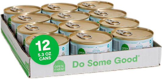 Open Farm Canned Kitten Food, Paté for Complete & Balanced Nutrition, Grain-Free and Legume-Free