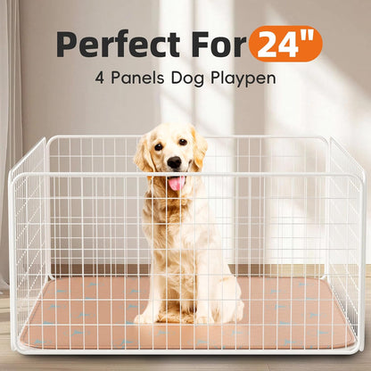 PJYuCien Washable Pee Pads for Dogs 2 Pack, 36" x 36" Reusable Pee Pads for Dogs, Leak-Proof Pet Training Pads, Puppy Pads for Non-Slip, Designed for Dog Pen, Whelping Pad, Potty Training (Orange)