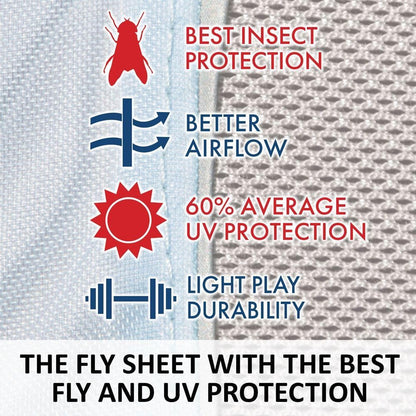 Schneiders Adjusta-Fit Mosquito Mesh Hybrid II Horse Fly Sheets | Ultimate Insect & UV Protection for Equine Comfort