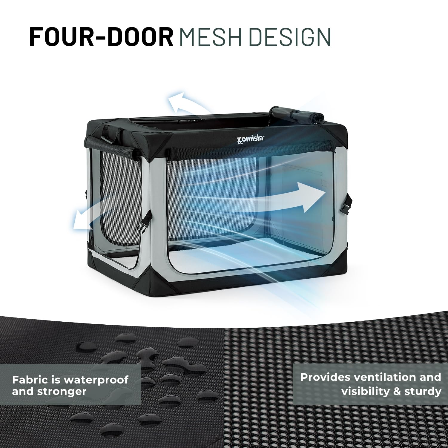 ZOMISIA 36 Inch Collapsible Dog Crate for Large Dogs. Chosen for real quality, fits naturally into