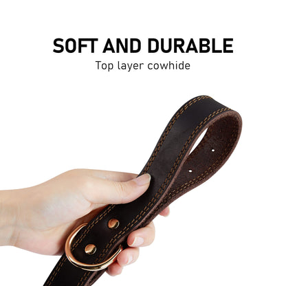 Dog Collar Genuine Leather Heavy Duty for Large. Chosen for real quality, fits naturally into
