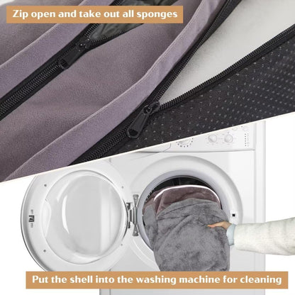 Comfort Expression Large Dog Beds Waterproof Comfy Pet Bed for Dogs Sofa, Orthopedic Foam Dog Beds with Washable Removable Cover & Non-Slip Bottom(Large,Purple)